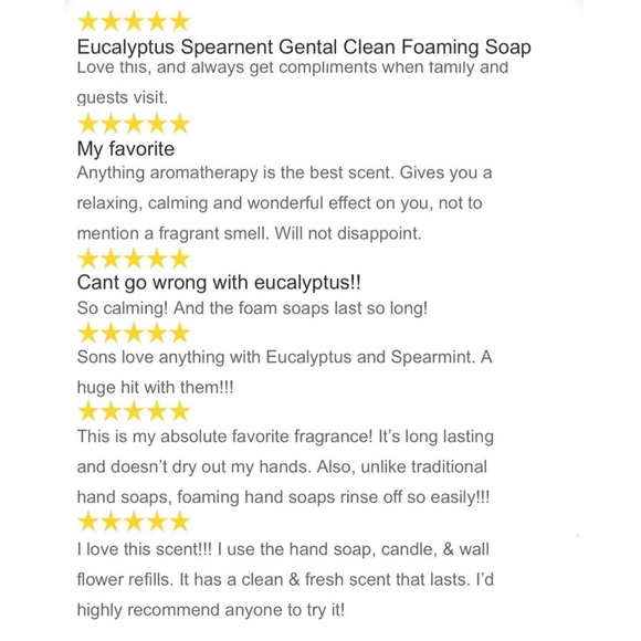 2/$16 NEW Bath & Body Works Hand Soap Gentle Foaming EUCALYPTUS SPEARMINT 8.75oz - Picture 4 of 13